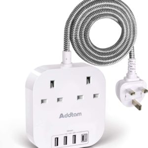 Extension Lead with USB C Ports